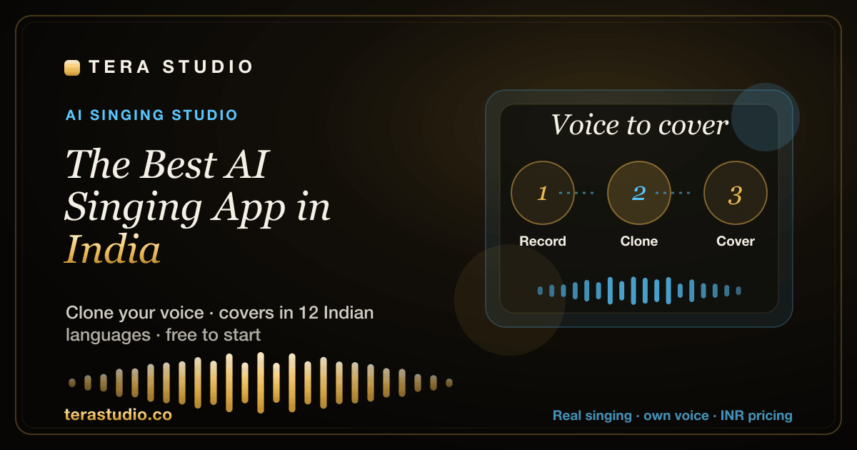 The Best AI Singing App in India (2026) — Tera Studio