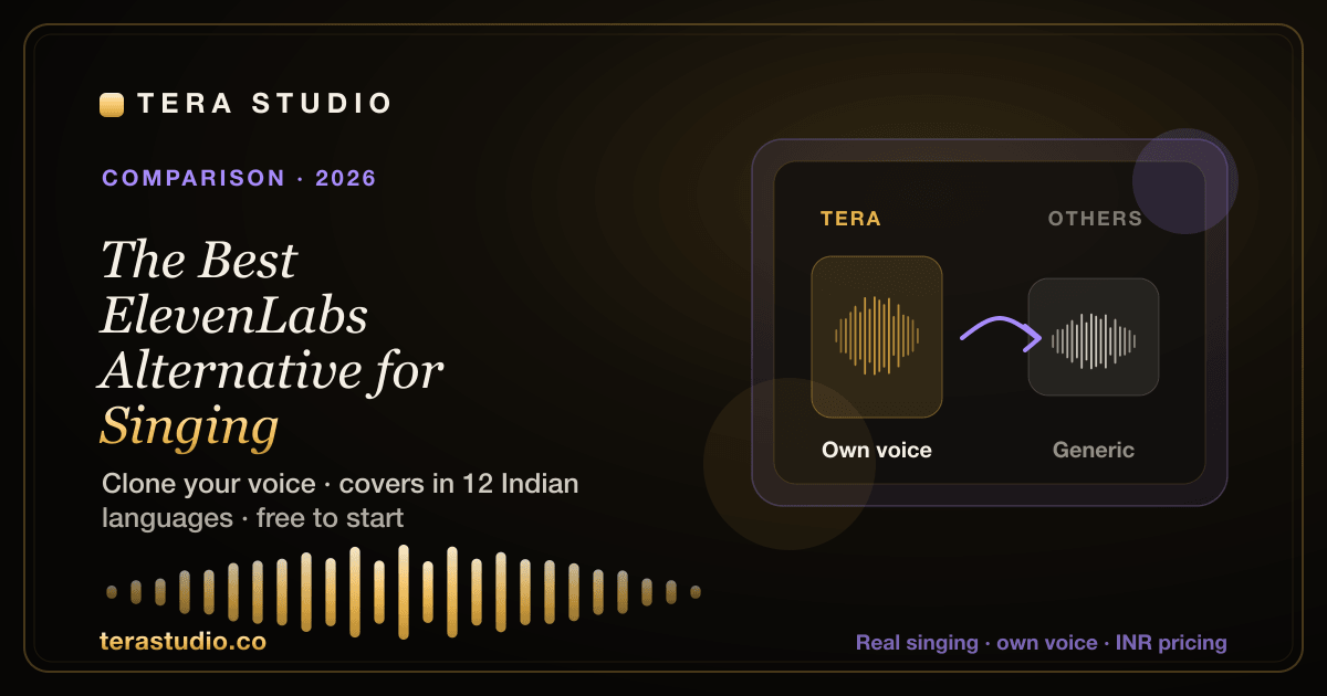The Best ElevenLabs Alternative for Singing (2026) — Tera Studio