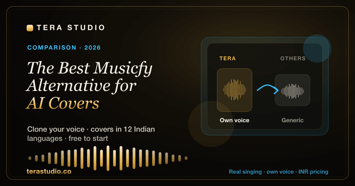 The Best Musicfy Alternative for AI Covers (2026) — Tera Studio