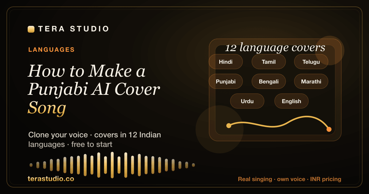 How to Make a Punjabi AI Cover Song (2026) — Tera Studio