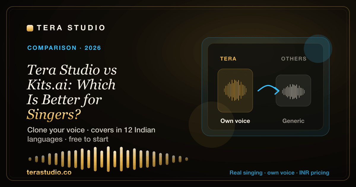 Tera Studio vs Kits.ai: Which Is Better for Singers? (2026) — Tera Studio