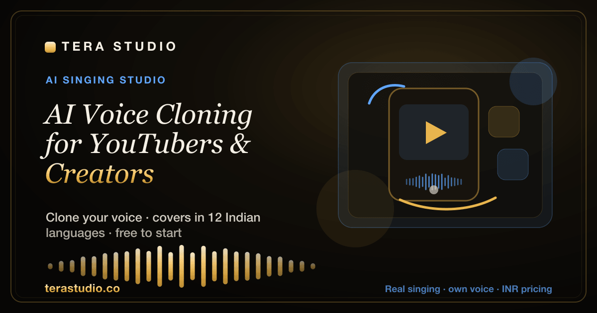 AI Voice Cloning for YouTubers & Creators (2026 Guide) — Tera Studio