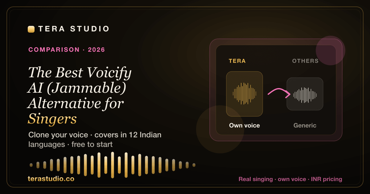 The Best Voicify AI (Jammable) Alternative for Singers (2026) — Tera Studio